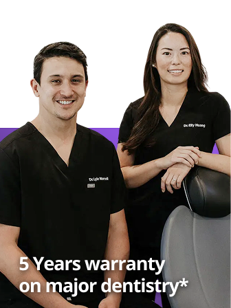 5 years warranty 5 years warranty on major dentistry
